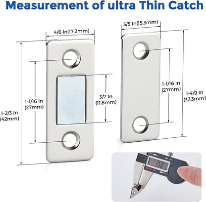 Ultra-Thin Magnetic Cabinet Catch™ (2Piece)