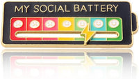 Social Battery Mood Pin-Vibe Meter