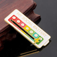 Social Battery Mood Pin-Vibe Meter