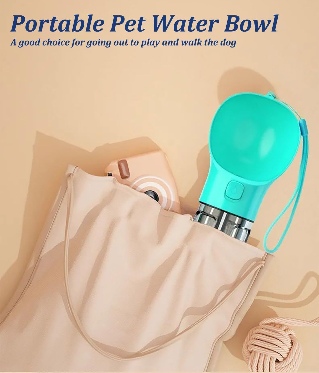 4-in-1 Portable Pet Water & Food Bottle