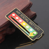 Social Battery Mood Pin-Vibe Meter