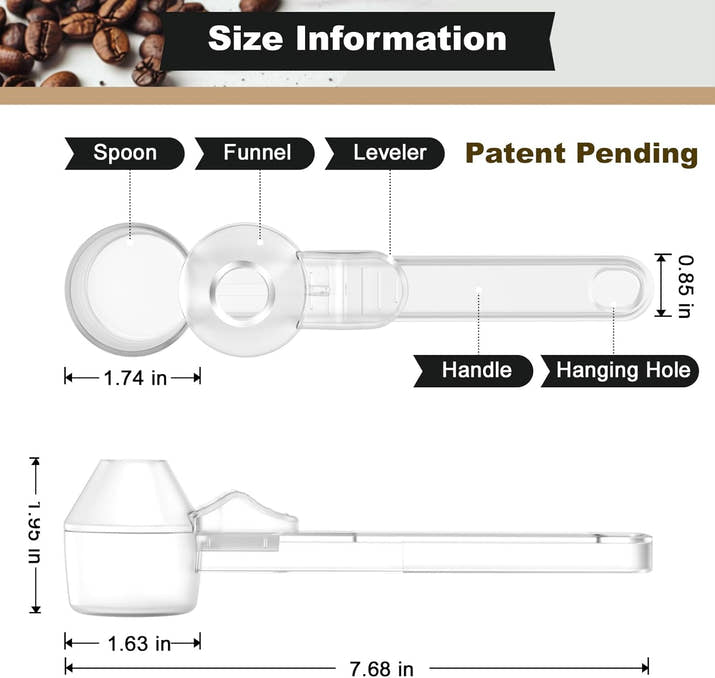 Multi-Purpose Measuring Spoon with Funnel