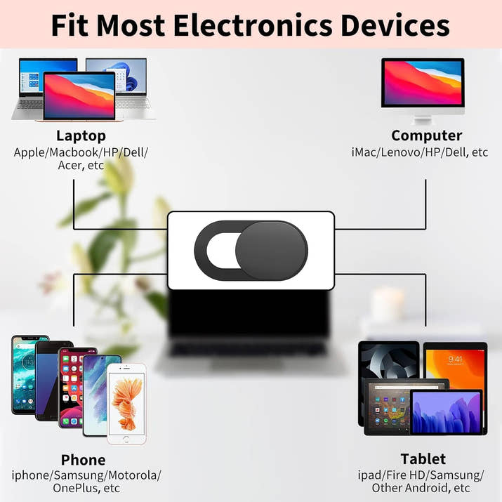 Webcam Cover 3 Pack 0.03 inch,Protect Your Privacy Laptop and phone Camera Cover Slide