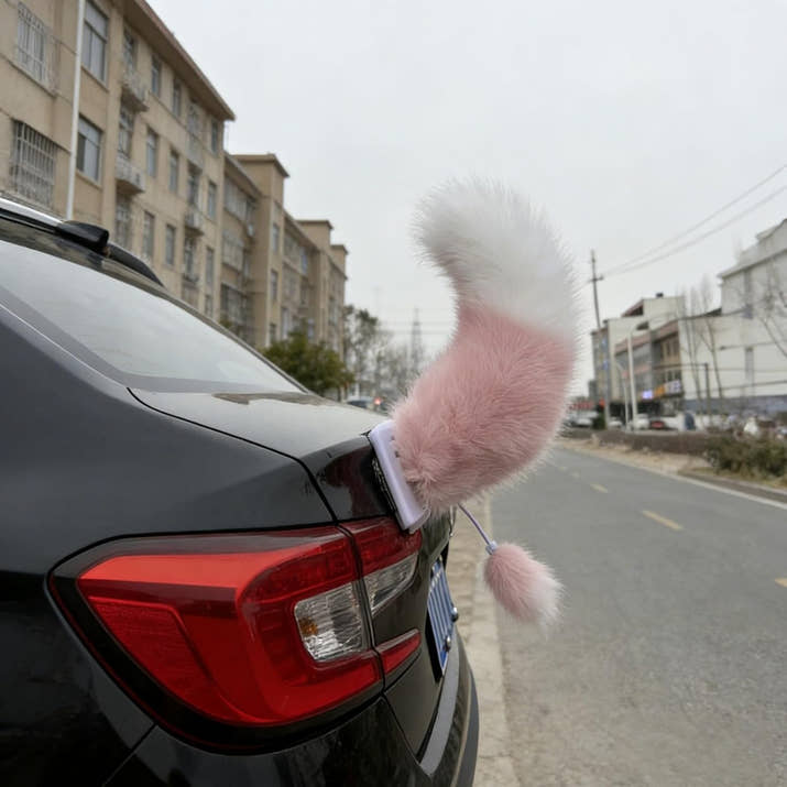 Fluffy Moving Car Tail