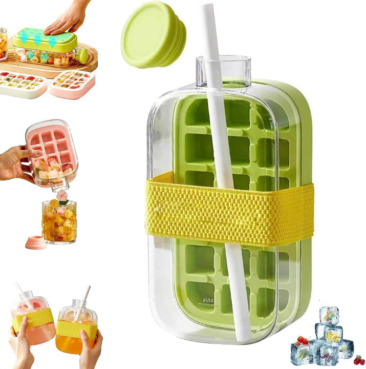 Ice Cube Tray Bottle 2-in-1