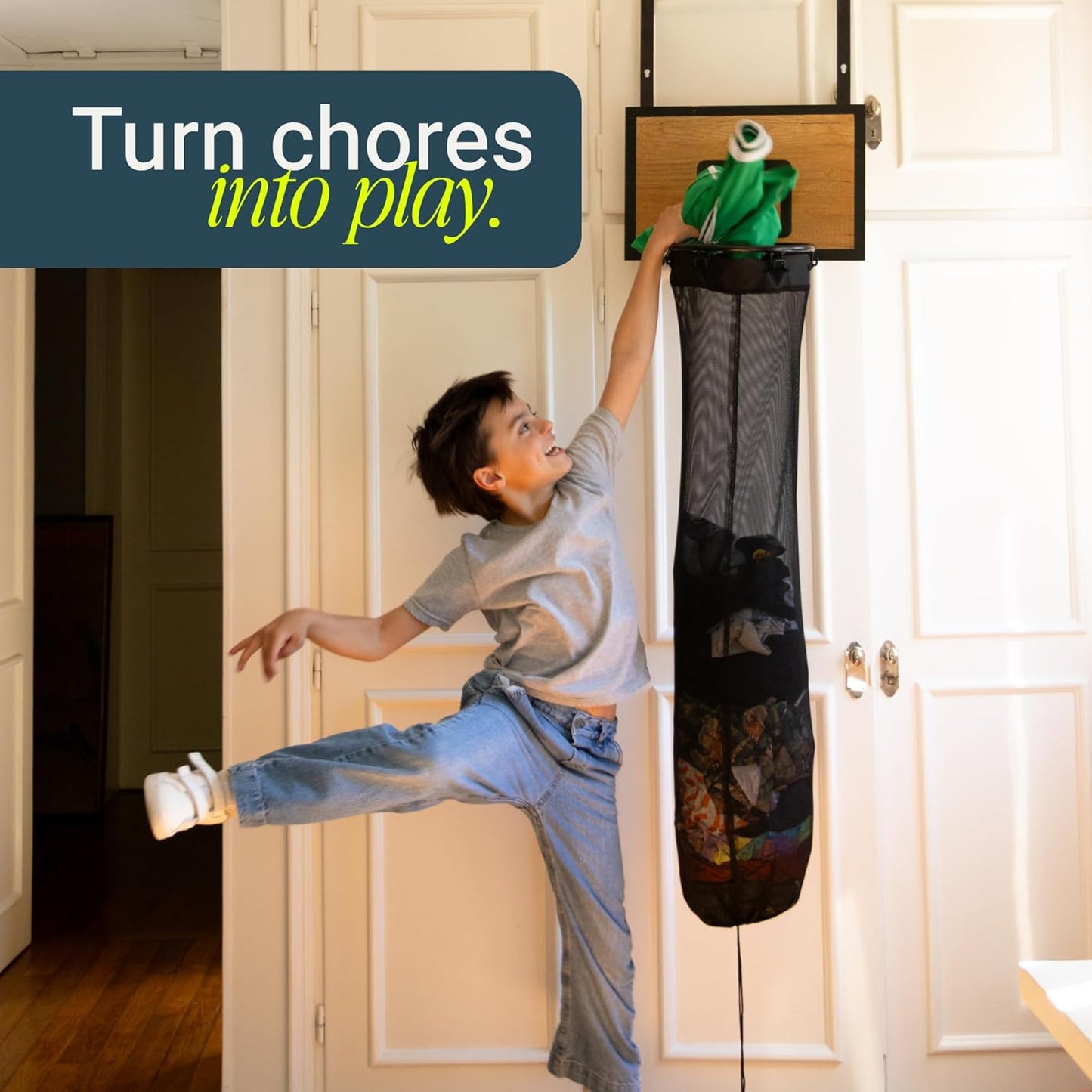 Seven Drops™ Basketball Laundry Hamper