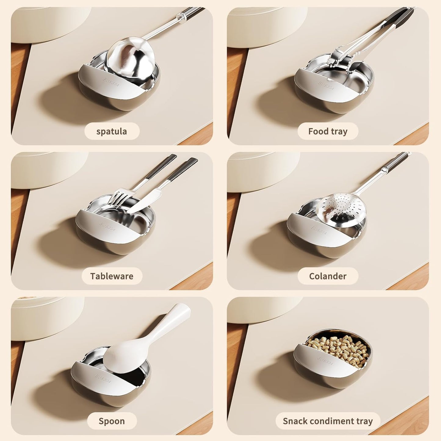 PureBox 2-in-1 Premium Stainless Steel Spoon Rest & Utensil Holder™