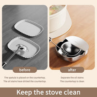 PureBox 2-in-1 Premium Stainless Steel Spoon Rest & Utensil Holder™