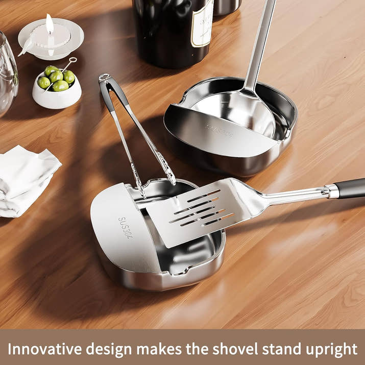 PureBox 2-in-1 Premium Stainless Steel Spoon Rest & Utensil Holder™