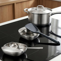 PureBox 2-in-1 Premium Stainless Steel Spoon Rest & Utensil Holder™