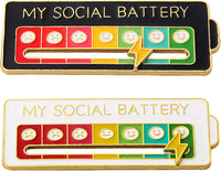 Social Battery Mood Pin-Vibe Meter