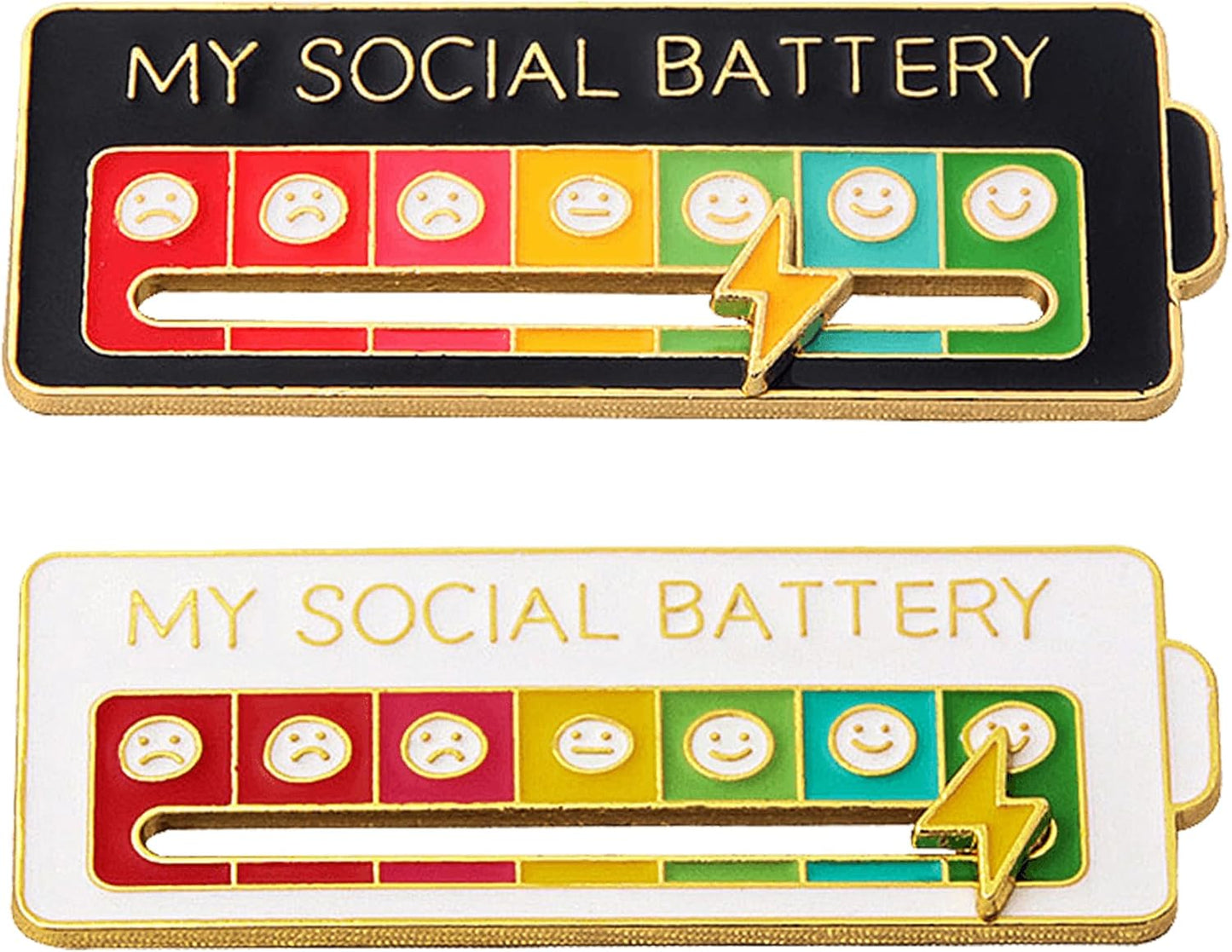 Social Battery Mood Pin-Vibe Meter
