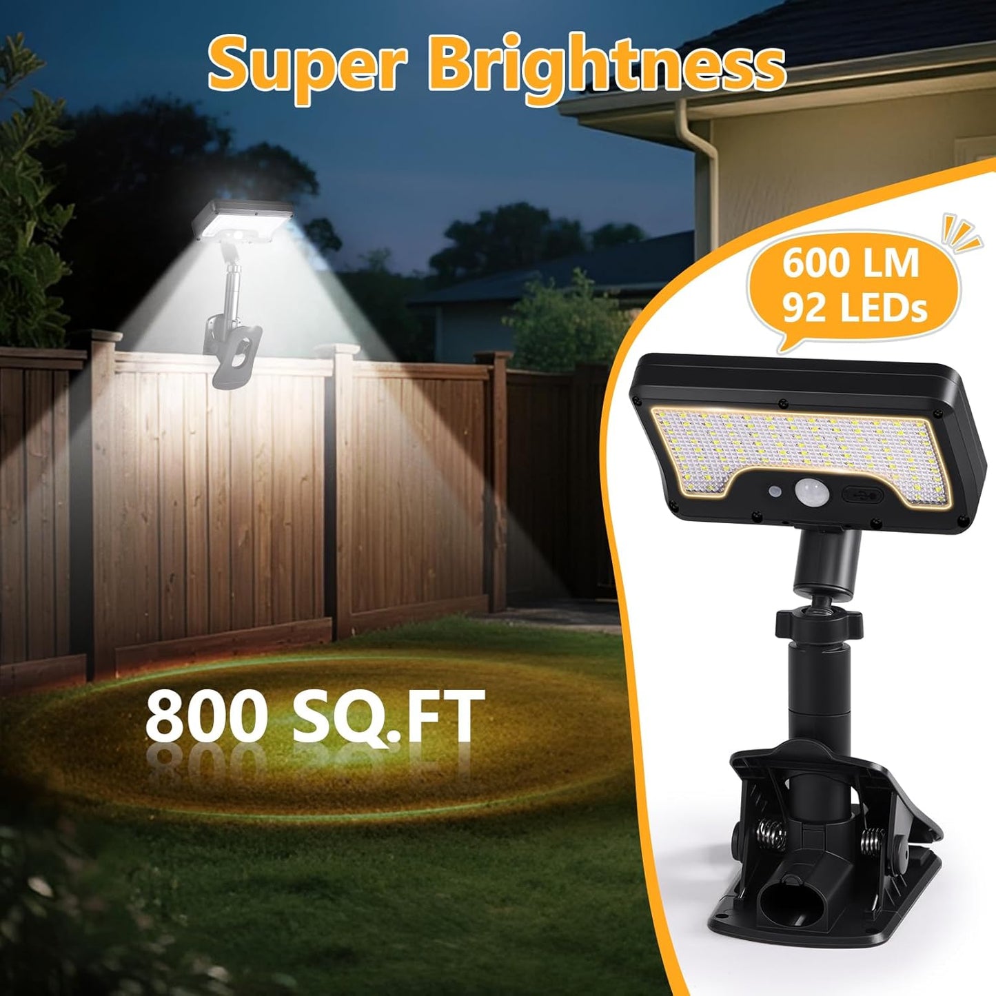Clip On Solar Lamp 360°Rotatable™
