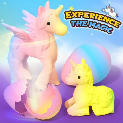 Rainbow Unicorn Surprise Eggs  (6Pack )