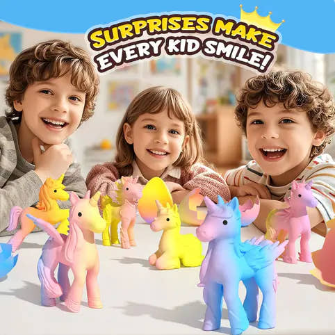 Rainbow Unicorn Surprise Eggs  (6Pack )
