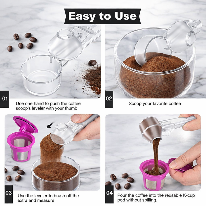 Multi-Purpose Measuring Spoon with Funnel
