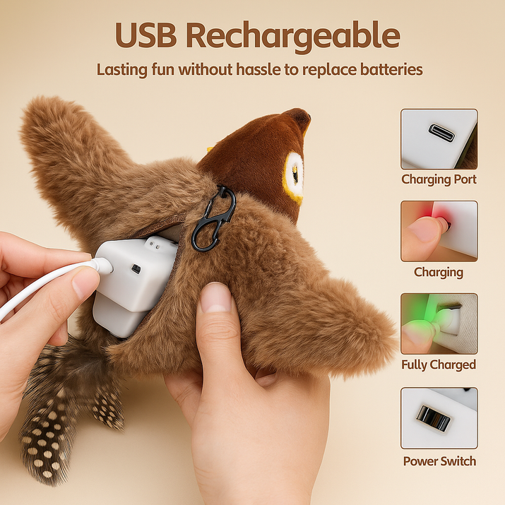 Flapping Wings Sparrow Toy™