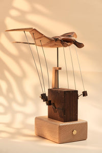 Hand-Carved Kinetic Manta Ray Sculpture™ (Only 10 pieces Crafted)