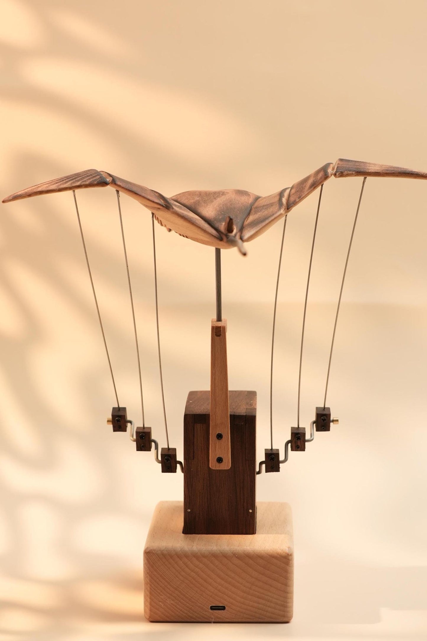 Hand-Carved Kinetic Manta Ray Sculpture™ (Only 10 pieces Crafted)