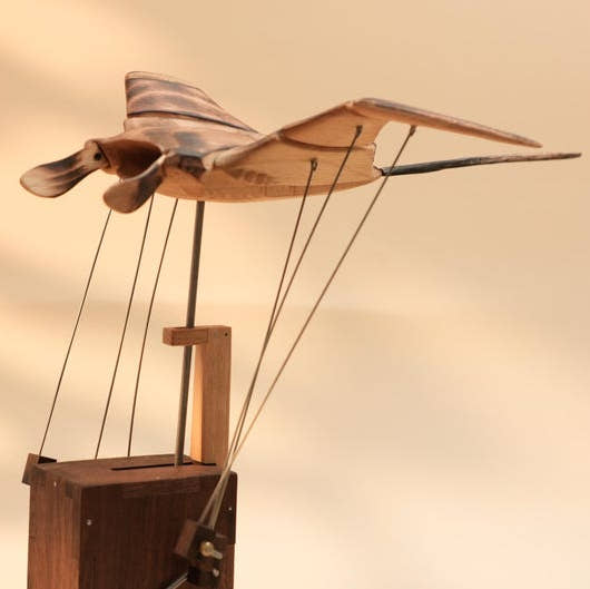 Hand-Carved Kinetic Manta Ray Sculpture™ (Only 10 pieces Crafted)
