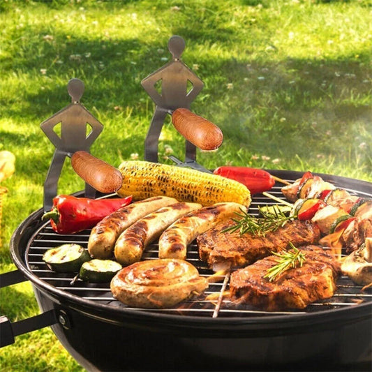 Funny BBQ Man Hot Dog Holders (2PCS)